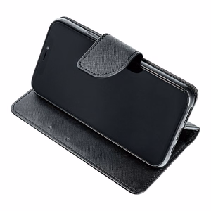 FANCY knyginis dėklas telefonui HUAWEI P Smart 2019 juodas