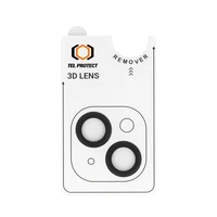 Apsauginis stiklas Tel Protect 3D Lens ant kameros Iphone 13/13 Mini juodas (2 lęšiai)