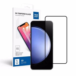 Apsauginis stiklas Blue Star - SAMSUNG Galaxy S25 Visas veidas (pilnas klijavimas/dėklo draugiškas) - juodas Apsauginis stiklas Blue Star