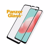 PanzerGlass E2E Reguliarus grūdintas stiklas Samsung Galaxy A32 5G - su juodu rėmeliu