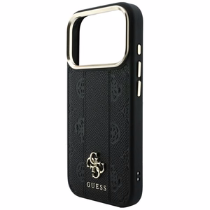 Dėklas, skirtas IPHONE 18 Pro/17 Pro suderinamas su „MagSafe“ (Stripe Peony 4G Logo) (spalva: juoda)