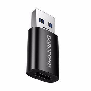 Borofone adapteris BV26B - USB į Type C - juodas