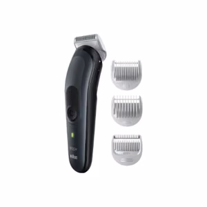 Braun BG3340 – akumuliatorinis kūno plaukų kirpiklis, juodas / pilkas