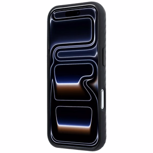 BMW dėklas, skirtas iPhone 18 Pro Max / 17 Pro Max: (Carbon Metal Logo), suderinamas su MagSafe, spalva – juoda