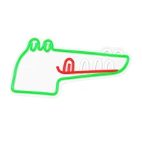 Neon PLEXI LED JURASSIC CROC green FLNJ03 Forever Light