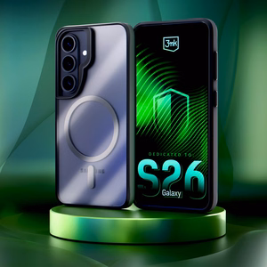 3mk Satin Armor MagCase for Samsung Galaxy S26 - skaidrus juodas