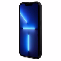 Guess Sequin Script Metal dėklas telefonui iPhone 14 Pro - juodas