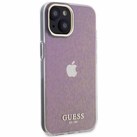 Guess GUHCP15SHDECMP iPhone 15 6.1" rožinis/rožinis kietas dėklas telefonui IML Faceted Mirror Disco Iridescent