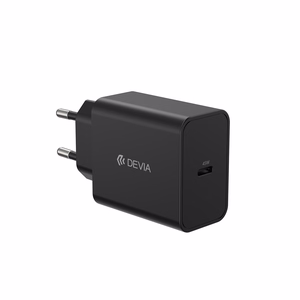 Devia Rocket PD 45 W – sieninis įkroviklis su 1× USB-C, juodas