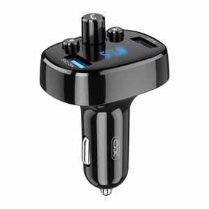 XO transmitter FM BCC02 Bluetooth MP3 Automobilinis įkroviklis 15W juodas