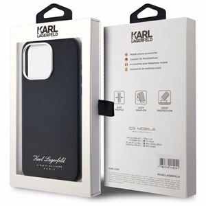 Karl Lagerfeld Hotel RSG dėklas telefonui iPhone 15 Pro Max - juodas