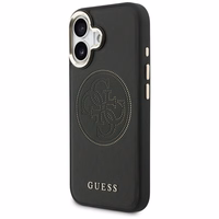 Guess Perforated 4G MagSafe dėklas for iPhone 17 - juodas