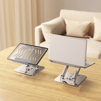 Wozinsky WRS-CPY84SS aliuminis nešiojamojo kompiuterio ir planšetės stovas + nemokamas išmaniojo telefono stovas - sidabrinis