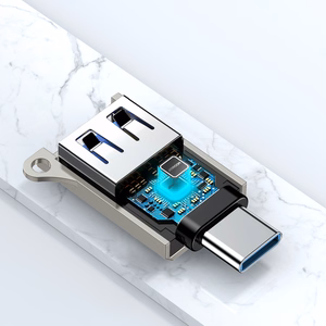 Adapteris Joyroom (S-H151) iš Type-C į USB (OTG) sidabrinis
