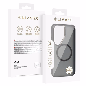 Liavec Soft Dėklas Metal Frame for Samsung Galaxy S26 Ultra pilkas