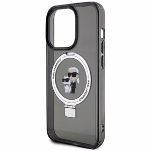 Karl Lagerfeld KLHMP13LHMRSKCK iPhone 13 Pro 6.1" black/black hardcase Ring Stand Karl&Choupette MagSafe