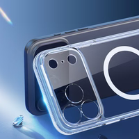 Dux Ducis Clin magnetinis dėklas iPhone 17 Pro suderinamas su MagSafe - permatomas