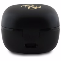 "Guess" "Bluetooth" ausinės GUTWSJ144ESK TWS + prijungimo stotelė juoda/juoda Iridescent 4G Spausdintas logotipas