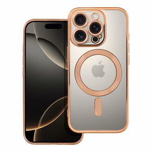 ELECTRO MAG COVER dėklas telefonui suderinamas su Magnetiniu IPHONE 16 Pro auksinis