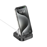 Stalo įkroviklis Hoco 2in1 USB C PD QC 3A 30W + belaidžiu įkrovimu 5W CQ16B baltas