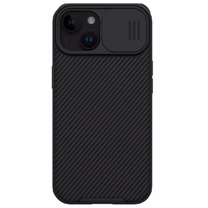Nillkin CamShield Pro магнитный чехол для iPhone 15 Plus с защитой камеры - чёрный