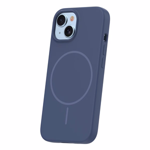 Silikoninis Thin Mag dėklas for iPhone 13 6,1" tamsiai mėlynas