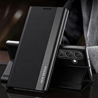 Sleep Pro dėklas Samsung Galaxy S24 FE su atverčiamu dangteliu ir stovu - juodas