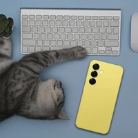 Dėklas silikoninis 2 mm HONOR X6C geltonas