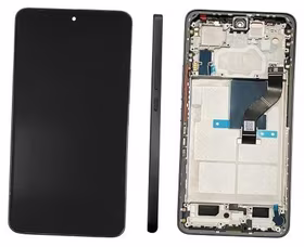 Ekranas Xiaomi 12 Lite 5G su lietimui jautriu stikliuku ir rėmeliu Black originalus (service pack)