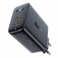 "Acefast A29 PD50W GaN (USB-C + USB-C) dviejų prievadų įkroviklis, juodas