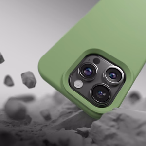 Etteri silikoninis dėklas telefonui iPhone 15 Pro Max 6,7" šviesiai žalias