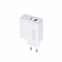 "Maxlife MXTC-07-45AC PD QC įkroviklis 1x USB-C 1x USB 45W baltas