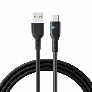 USB laidas Joyroom S-UC027A13 juodas Type-C 200cm (iki 3A)