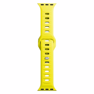 38/40/41/42 mm Yellow (small) - 3mk Silicone Watch Strap for Apple