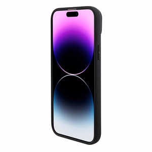 BMW BMHMP15SSLLBK iPhone 15 6.1" juodas/juodas Magsafe kietasis dėklas Signature Logo Imprint