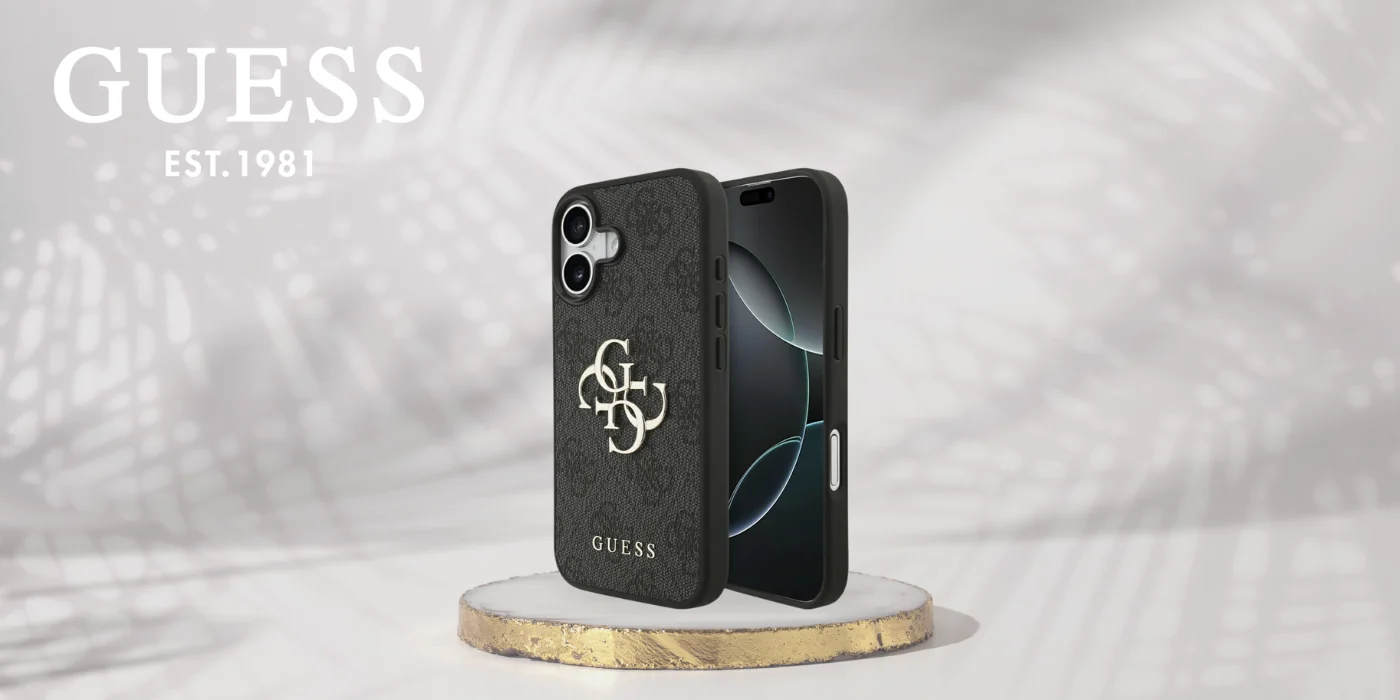 Guess 4G Big Logo чехол iPhone 17 - черный