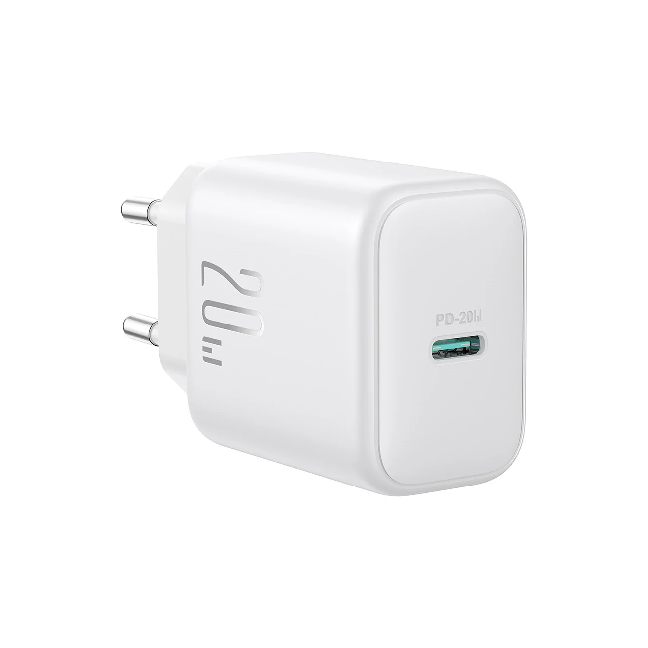 Įkroviklis Joyroom JR-TCF20 20W USB-C + USB-C to USB-C cable 1.0m baltas