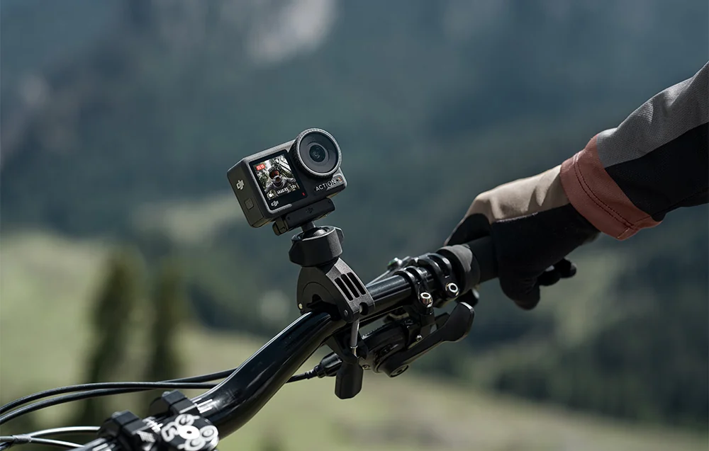 "Osmo Action Mini" laikiklis ant vairo