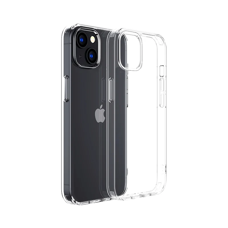 Прозрачный чехол Joyroom JR-14X3 рядом с iPhone 14 Plus