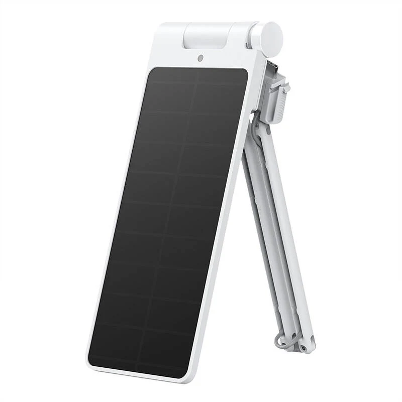 SwitchBot Curtain 3 solar panel with its integrated folding bracket