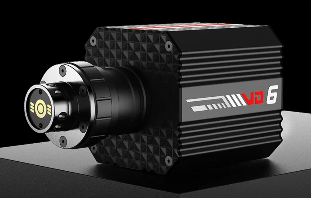 VD6 vairo bazė ant juodo fono.