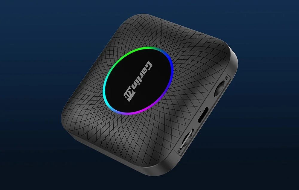 Carlinkit TBOX-Plus kalbos ir jungtys