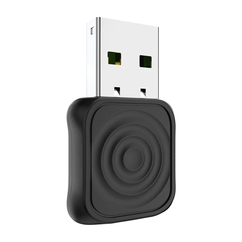 Juodas Carlinkit Mini Ultra1 adapteris trijų ketvirčių kampu