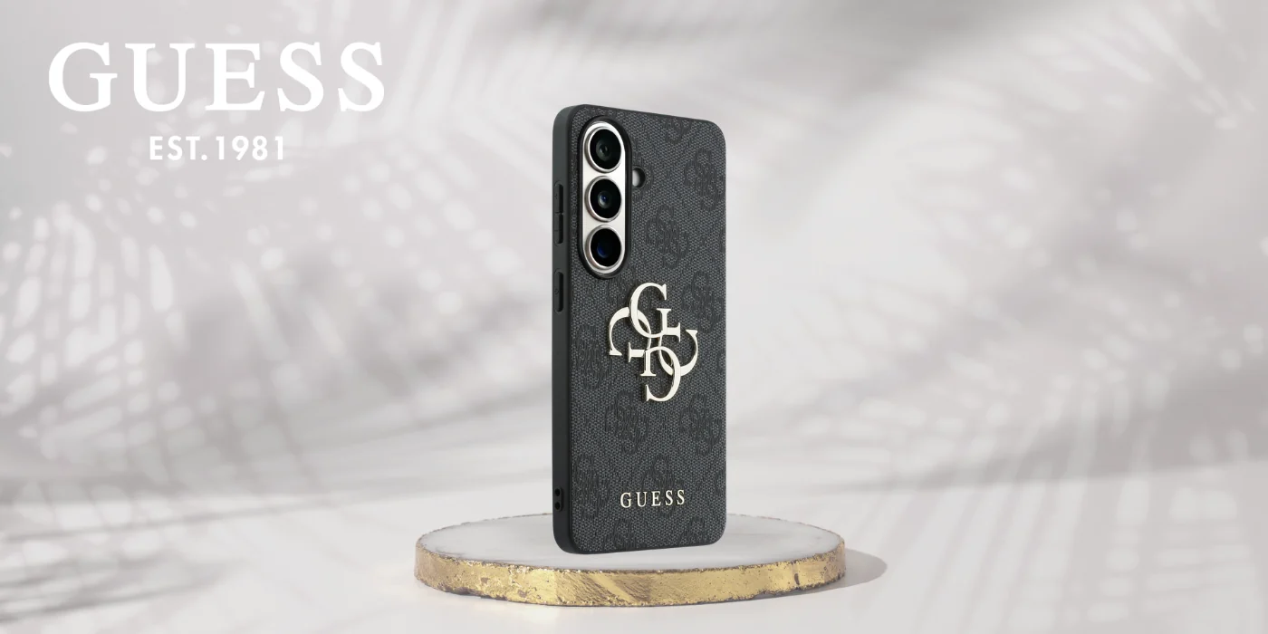 Dėklas „Guess 4G Big Metal Logo“ Samsung Galaxy S26, juodas