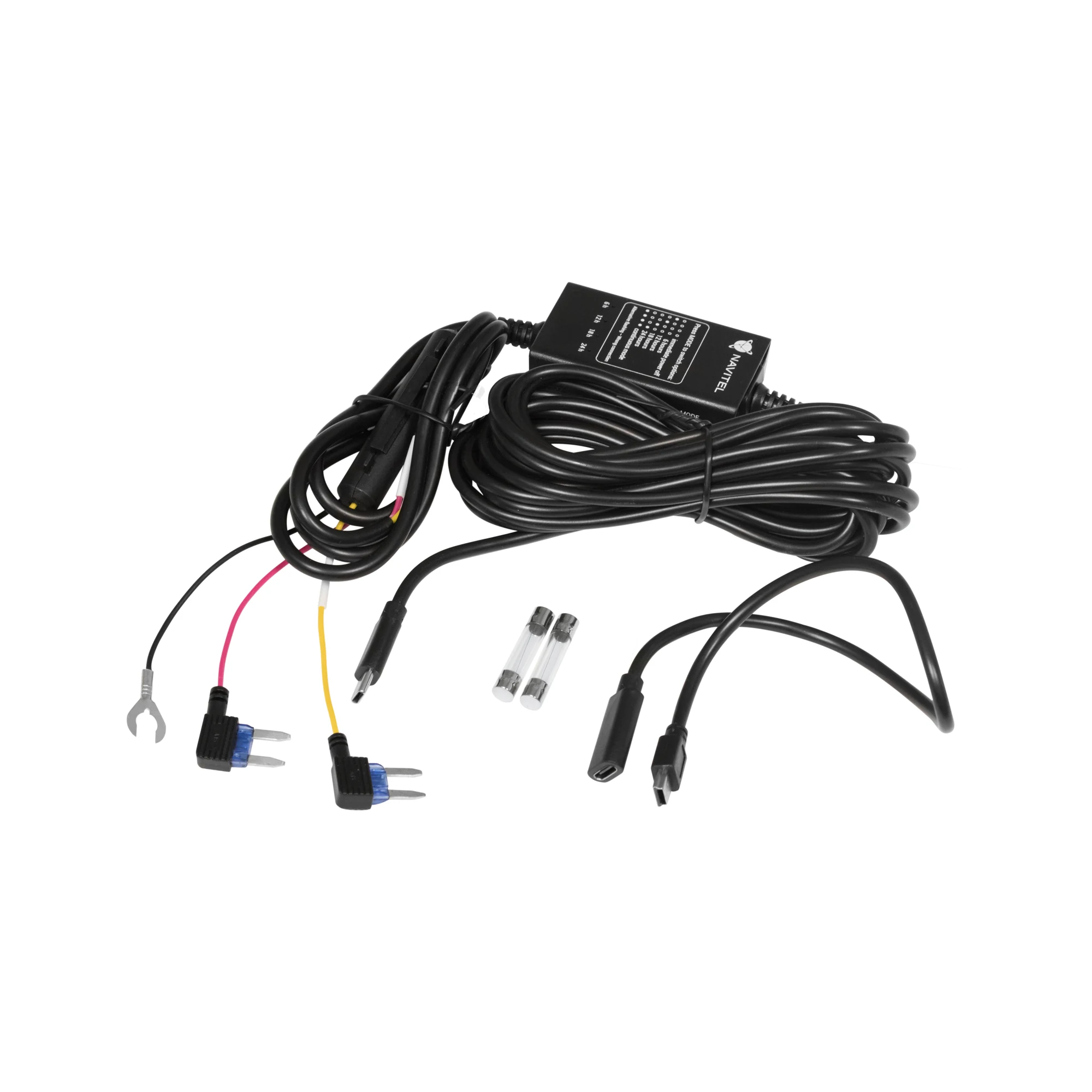 „NAVITEL Smart Box Max“ maitinimo adapteris su laidais.
