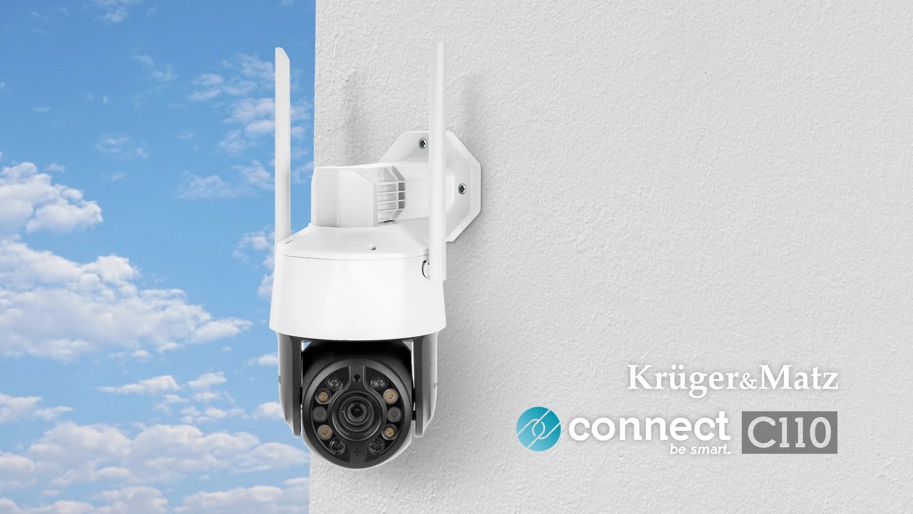 „Krüger&Matz Connect C110“ lauko „Wi-Fi“ kamera