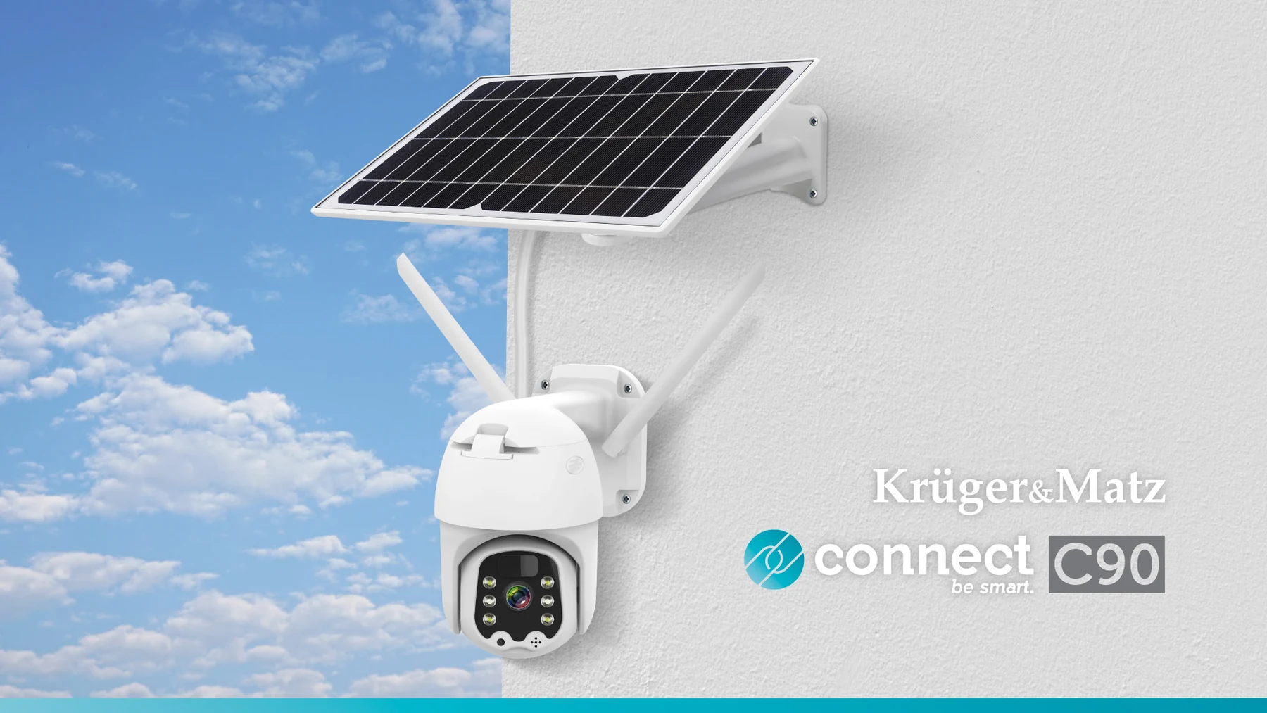 „Krüger&Matz Connect C90 Solar“ lauko kamera