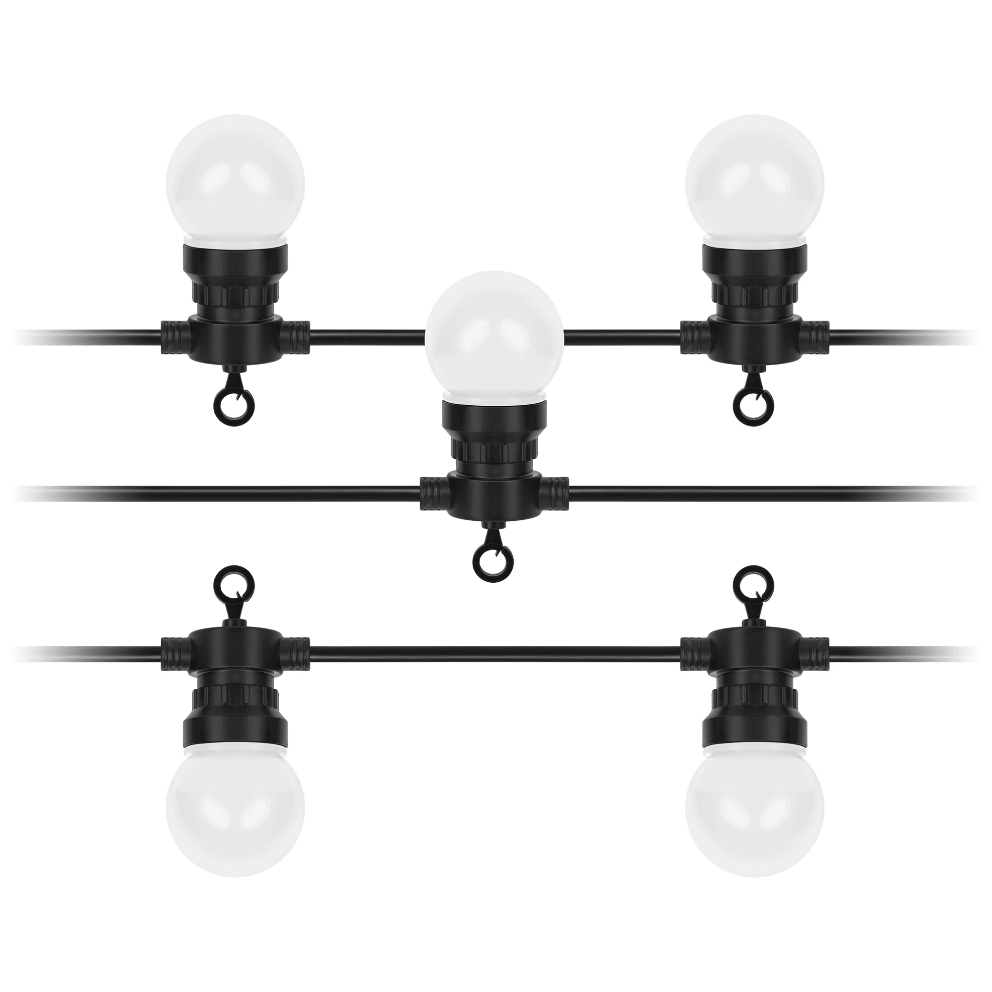 Rebel globe light shown in its hanging orientation