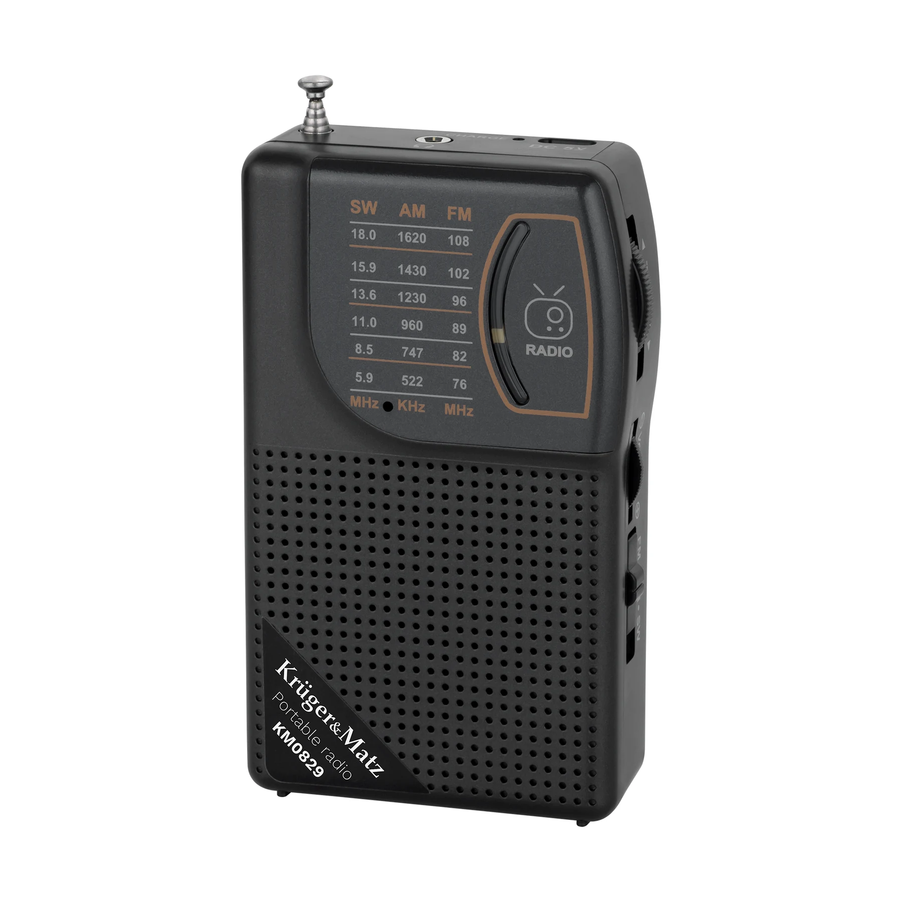 Radijas „Krüger&Matz KM0829“ su teleskopine antena