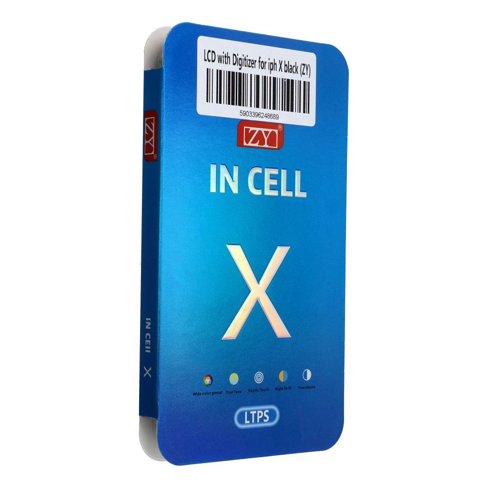 LCD ekranas iPhone X su jutikliniu skydeliu juodas